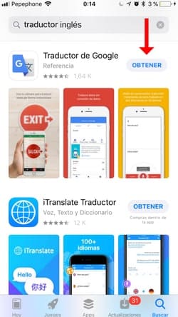 descargar traductor inglés para iOS 2