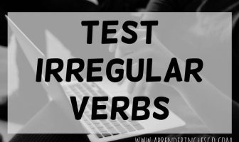 test irregular verbs