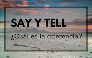 say y tell - diferencia