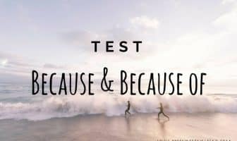 test because y because of