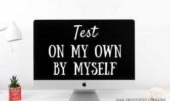 Test ON MY OWN y BY MYSELF - Ejercicios para practicar